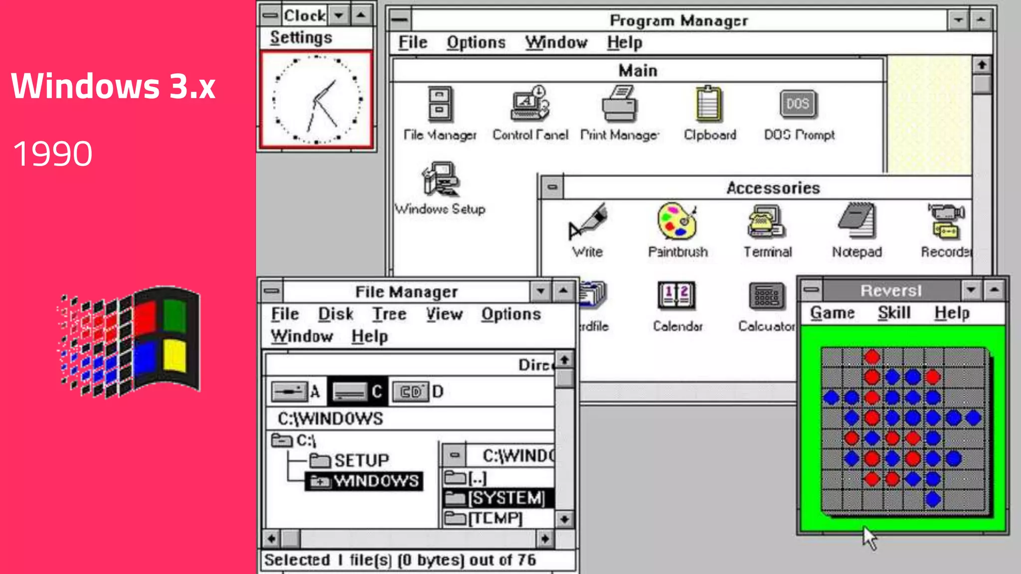 Windows 3.x
1990
 