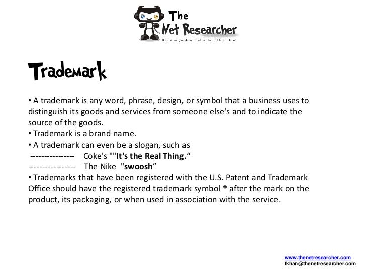 Difference Between Legal name, Trade name and Trademark