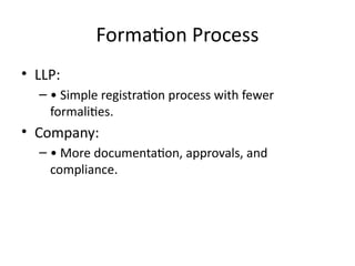 Llp Formation Process Difference_LLP_vs_Company_Detailed_12_Slides.pptx