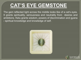 Difference Of Tiger s Eye Or Cat s Eye Stone PPT