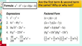 Are the first term & second term
the same? Why or why not?
 