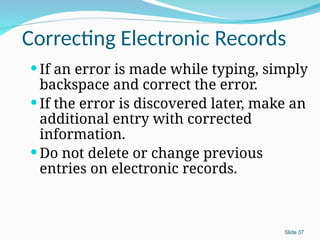 Medical records, management and organization | PPT