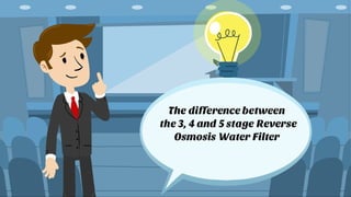 Differences among 3,4,5 stage Reverse Osmosis