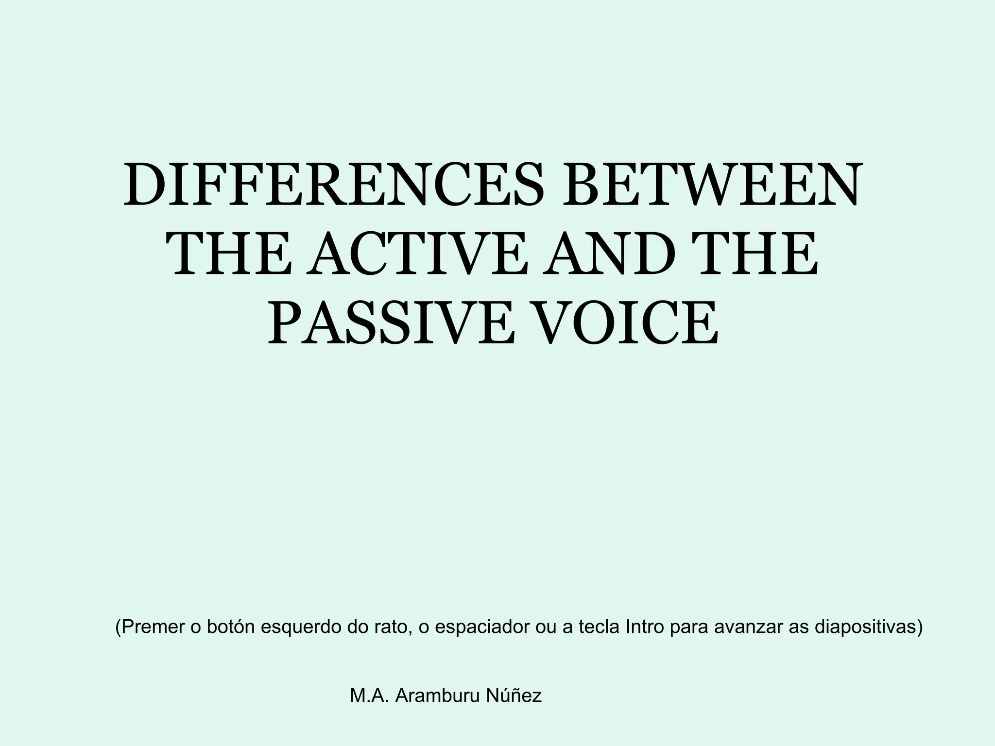 Differences Between Active And Passive | PPT