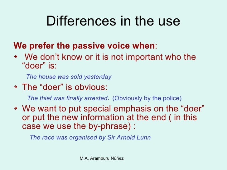 Differences Between Active And Passive