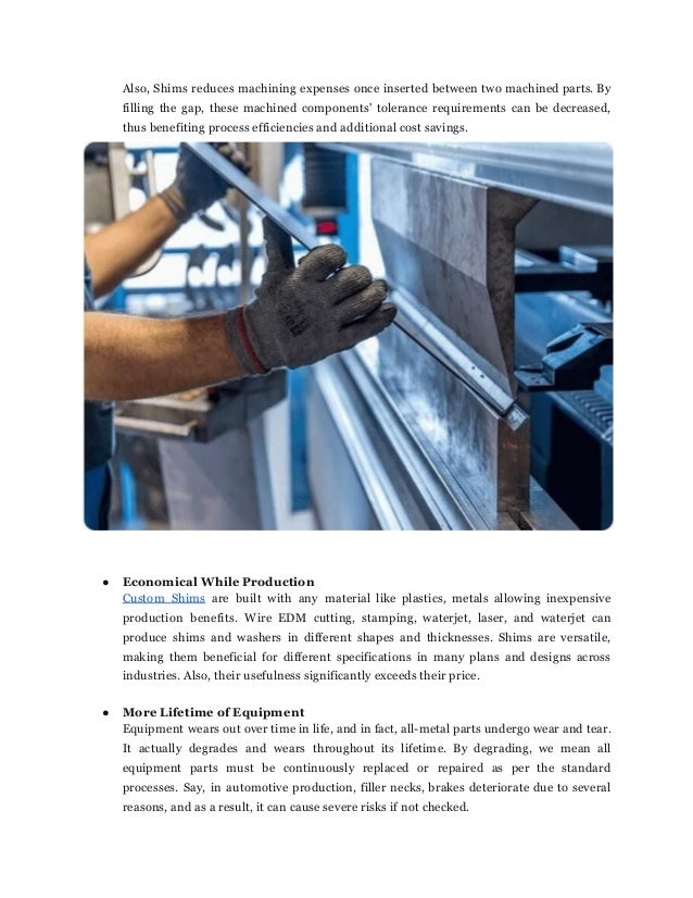 Differences Between Custom Shims and Shims Washers