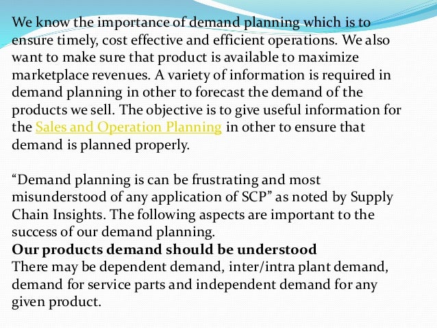 Differences Between Demand Planning Sales And Operations Planning An Differences Between Demand Planning Sales And Operations Planning An