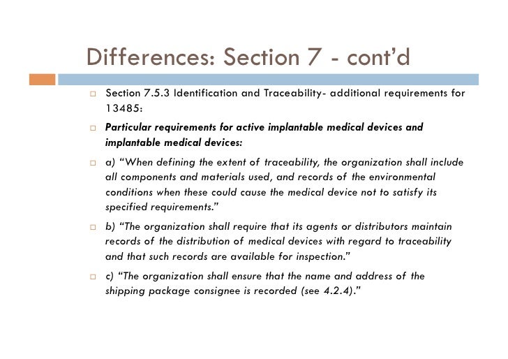 Comparison between iso 9001 and iso 13485 Comparison between iso 9001 and iso 13485