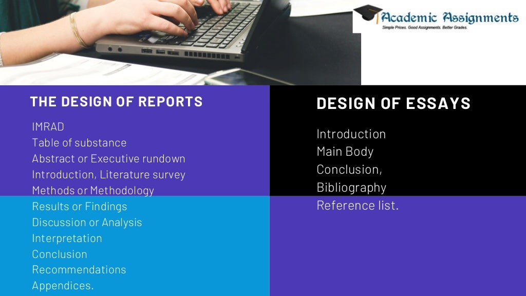 Differences between reports and essays