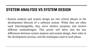 Differences between System Analysis and System Design.pdf