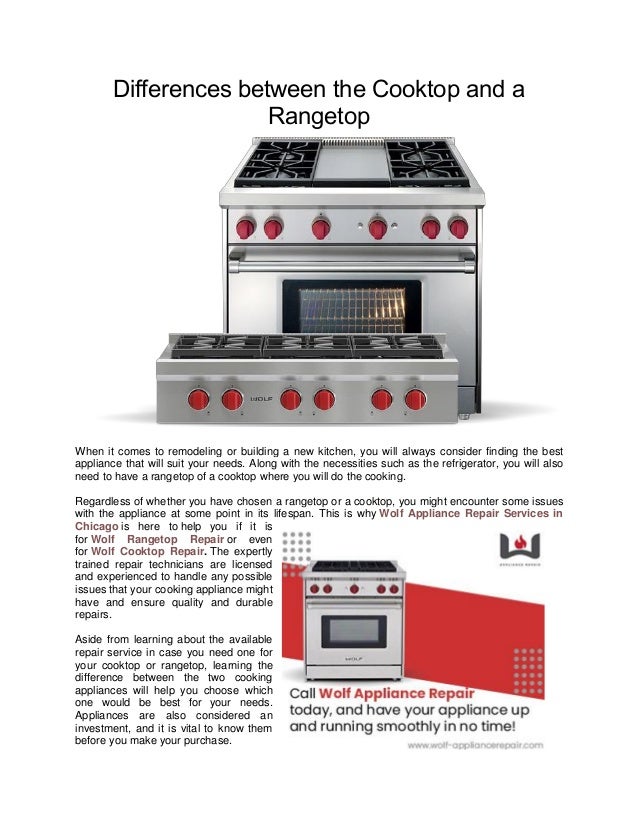 Differences between the Cooktop and a Rangetop.pdf