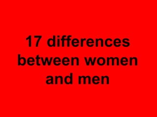 Women
and
men
 