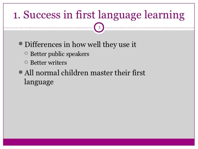 first and second language Second language effects on ambiguity resolution in the first language christie brien and laura sabourin university of ottawa abstract the processing of. first and second language Second language effects on ambiguity resolution in the first language christie brien and laura sabourin university of ottawa abstract the processing of.