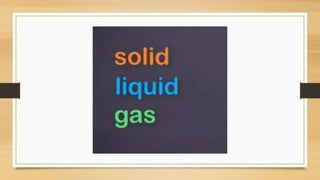 Difference solid liquid and gases