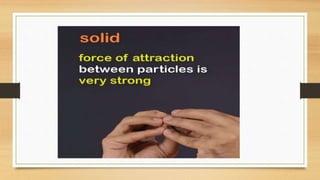 Difference solid liquid and gases