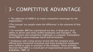 Differening approaches to strategic human resource management | PPTX