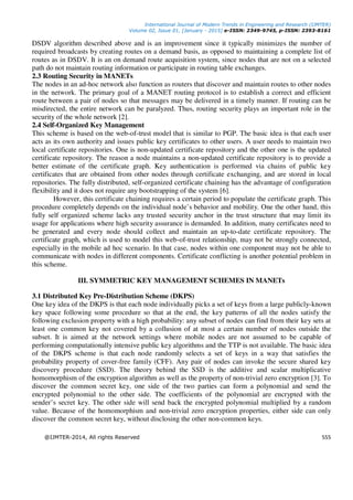 Different Approaches for Secure and Efficient Key Management in Mobile ...