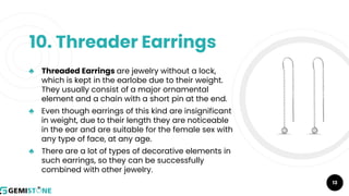 Different Types Of Earrings | PDF