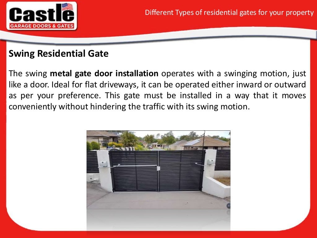 Different Types of residential gates for your property