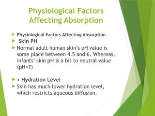 Different Absorbtion Barriers.pptx pharmacy | PPTX