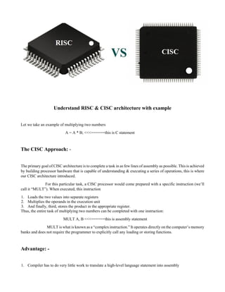 Different addressing mode and risc, cisc microprocessor | PDF