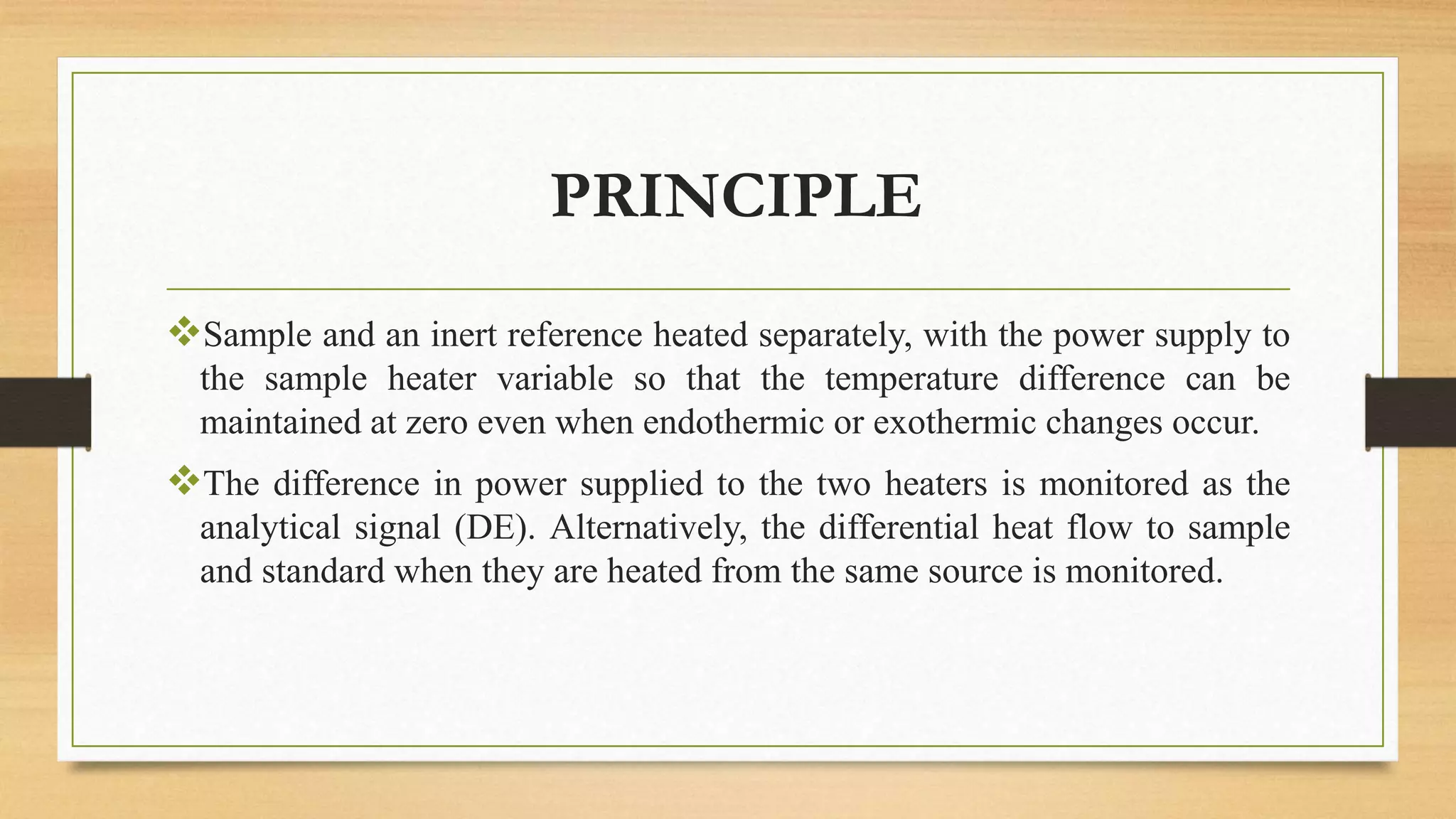 Differentail scanning calorimtetery