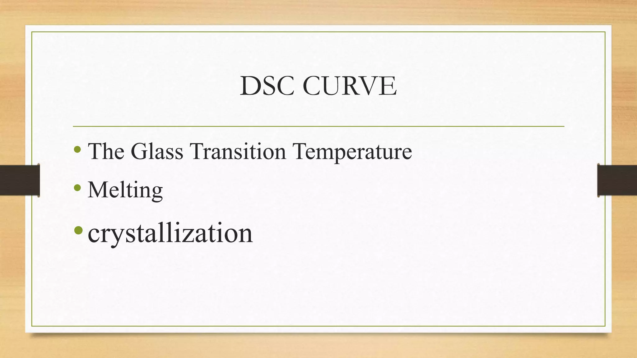 Differentail scanning calorimtetery