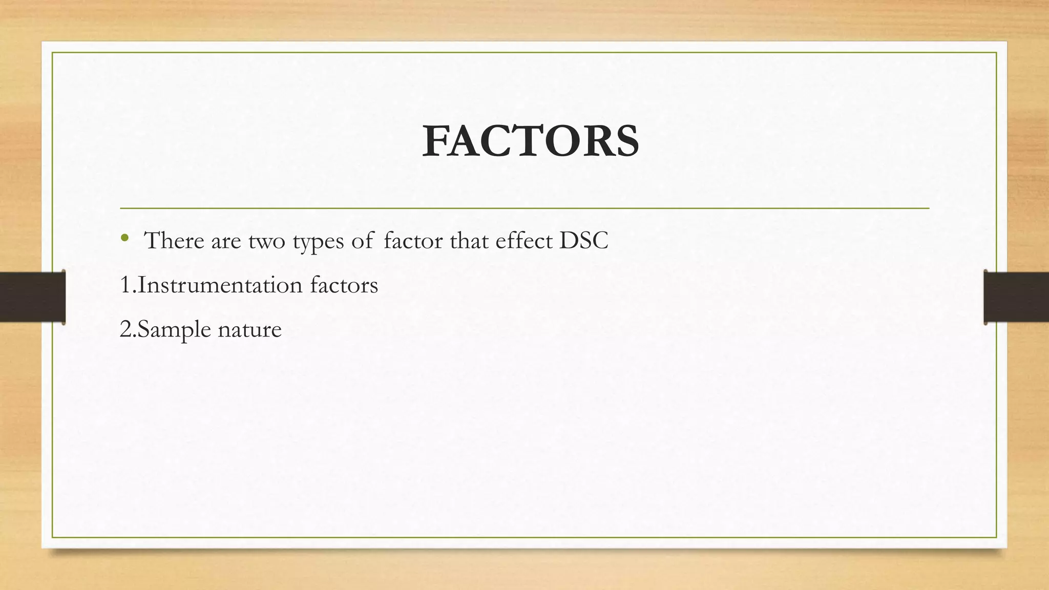 Differentail scanning calorimtetery