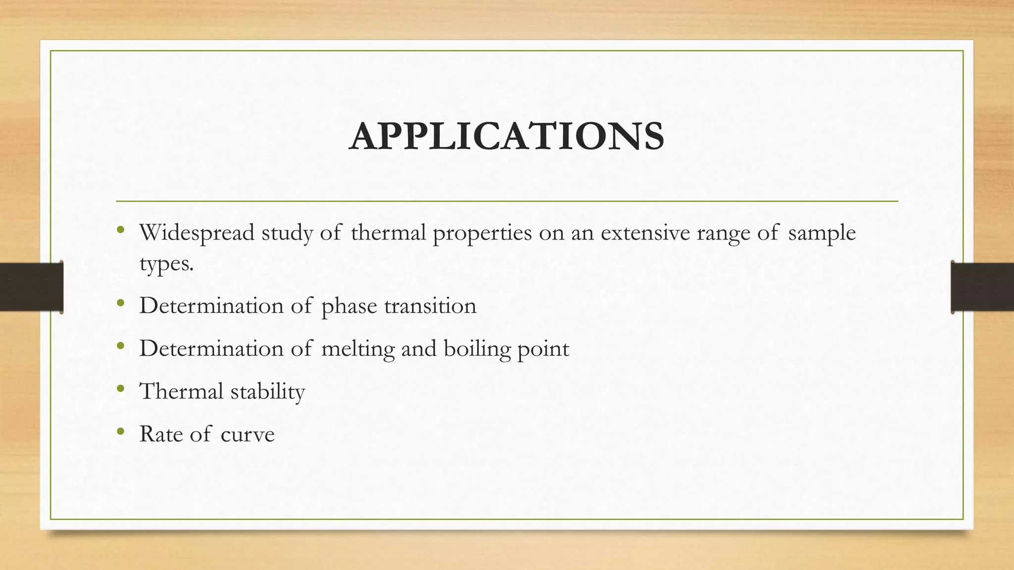 Differentail scanning calorimtetery