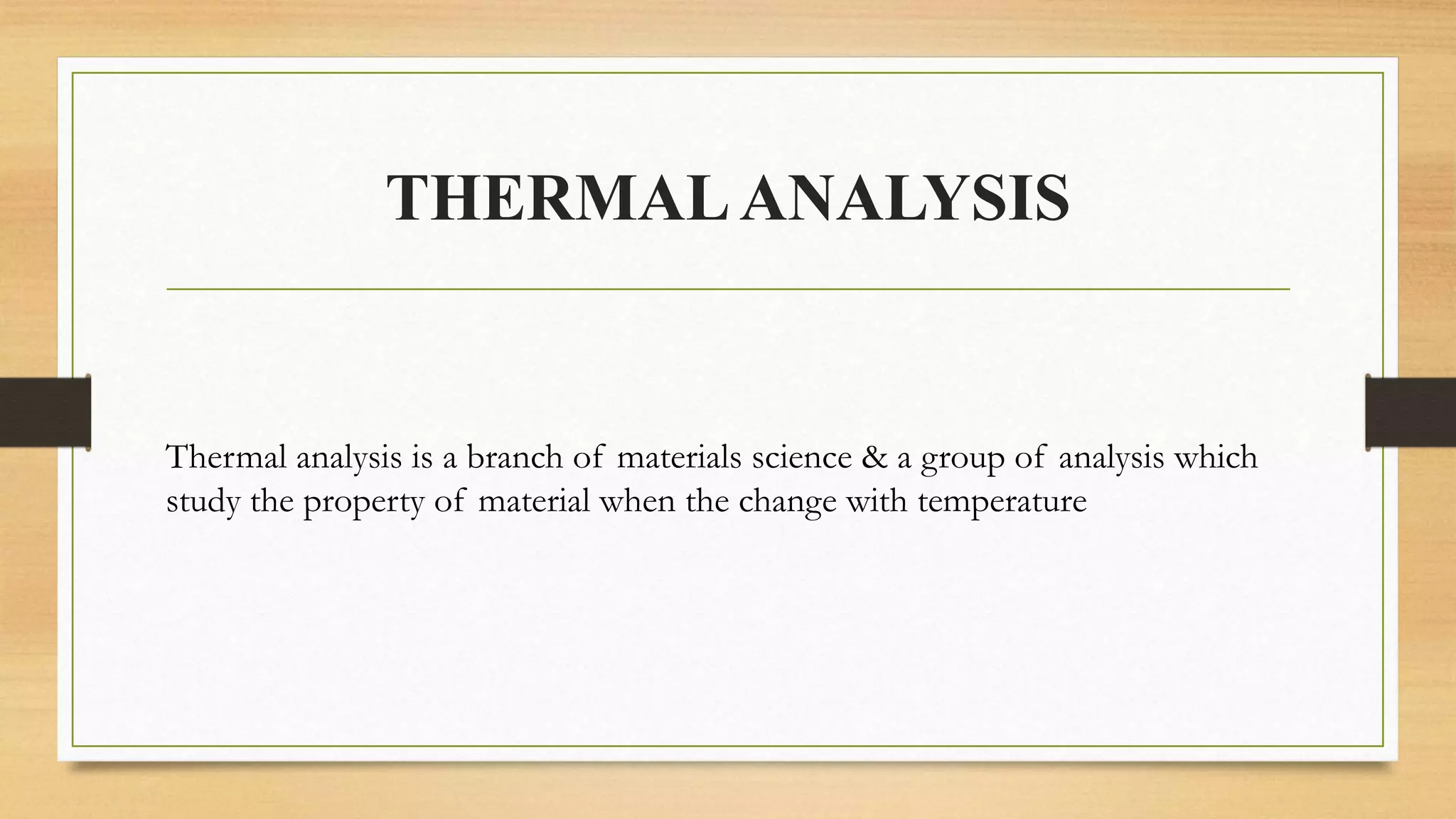 Differentail scanning calorimtetery