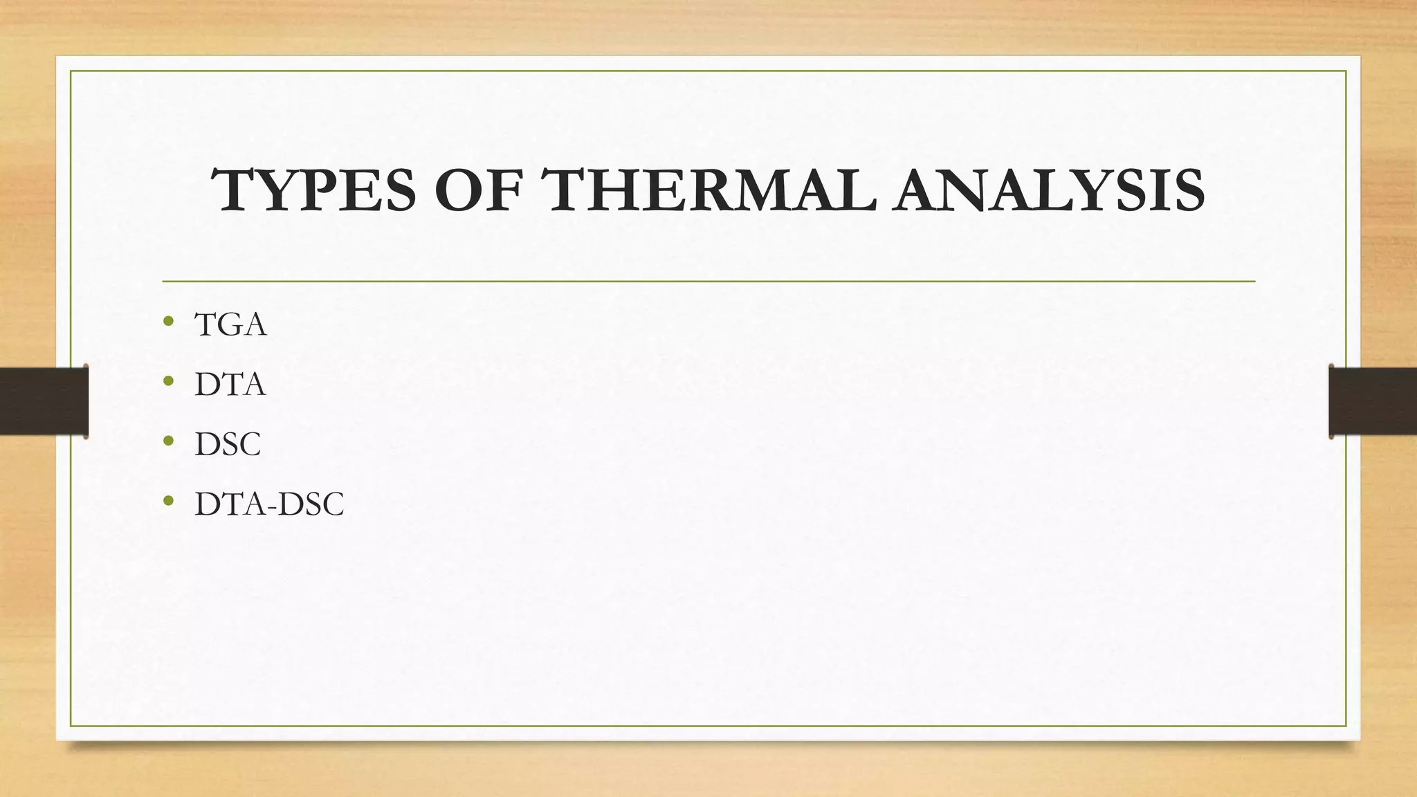 Differentail scanning calorimtetery