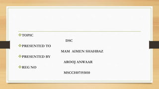 Differentail scanning calorimtetery