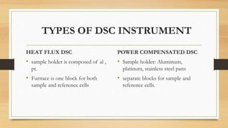 Differentail scanning calorimtetery