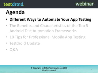 Different Android Test Automation Frameworks - What Works You the Best ...