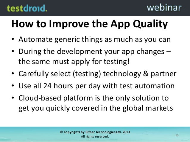 different android test automation frameworks what works you the best 9 638