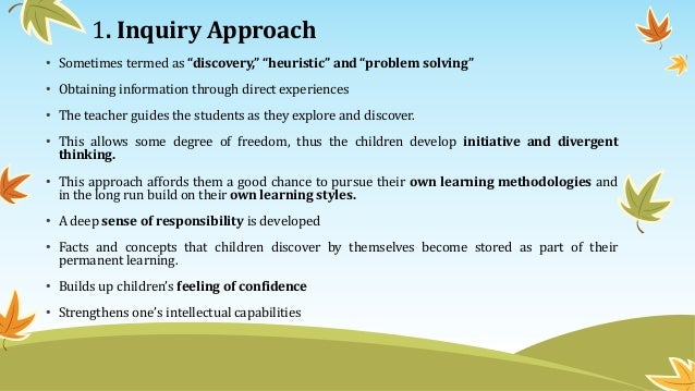 Different Teaching Approaches And Methods