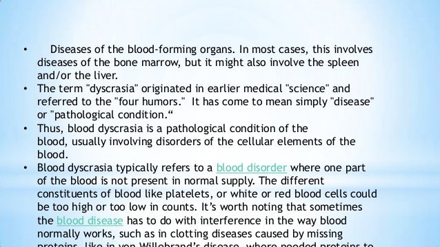 Different Blood Tests Given For Bleeding Disorders Or Blood Dyscrasia