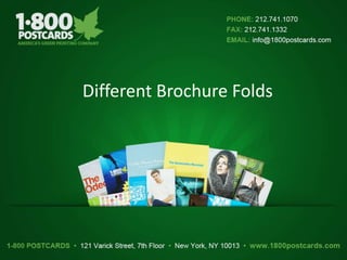Different Brochure Folds 