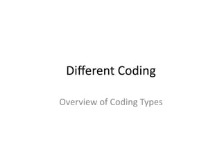 Different Coding Names different_coding_ppt.pptxjrhrhrjhrhrhrhrh | PPTX