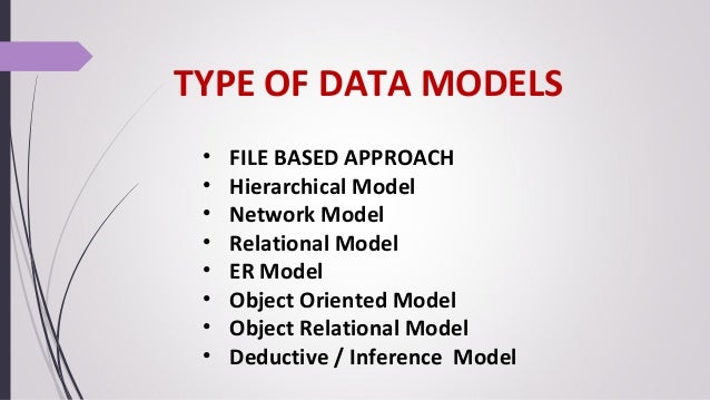 different data models data models