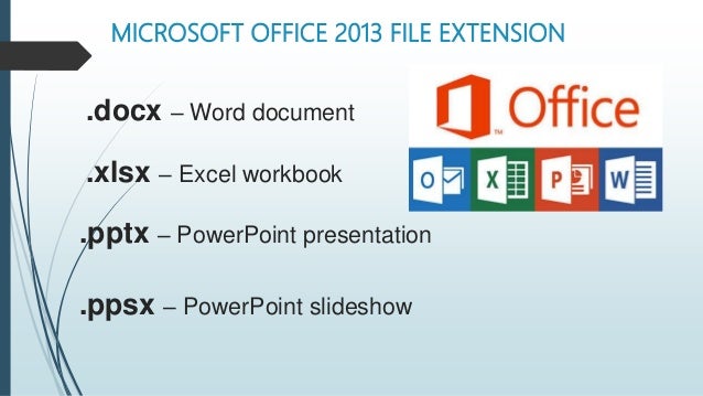 what is the file extension of microsoft power point presentation