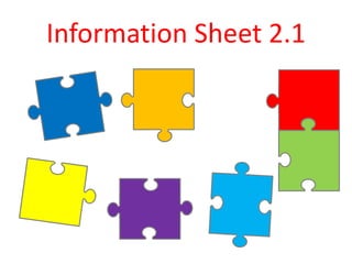 Information Sheet 2.1
 