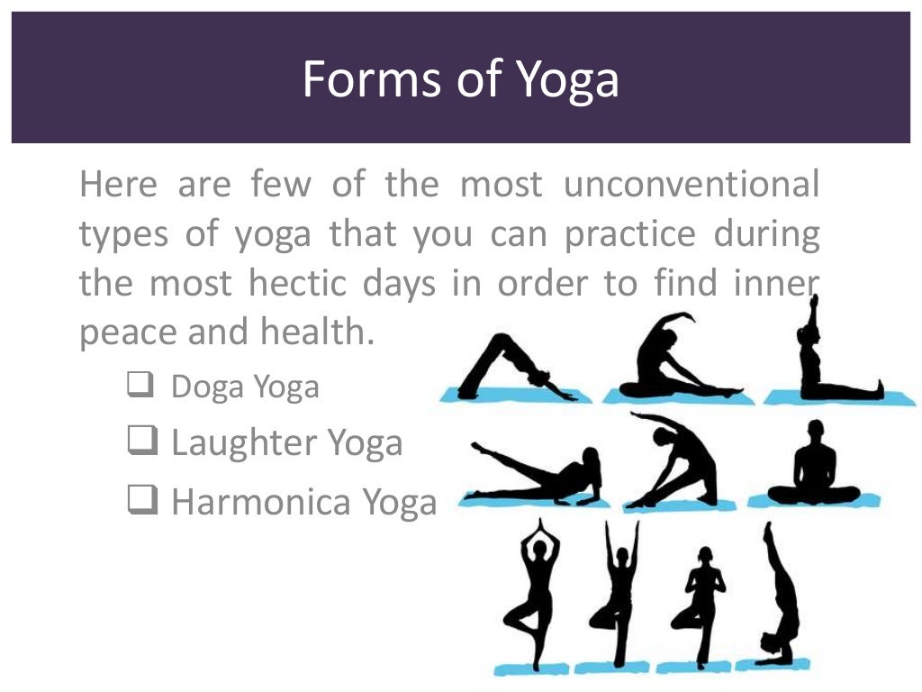 Different forms of yoga
