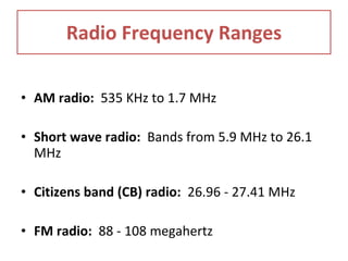 Different frequency ranges | PPT