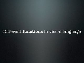 Different functions in visual language | PDF