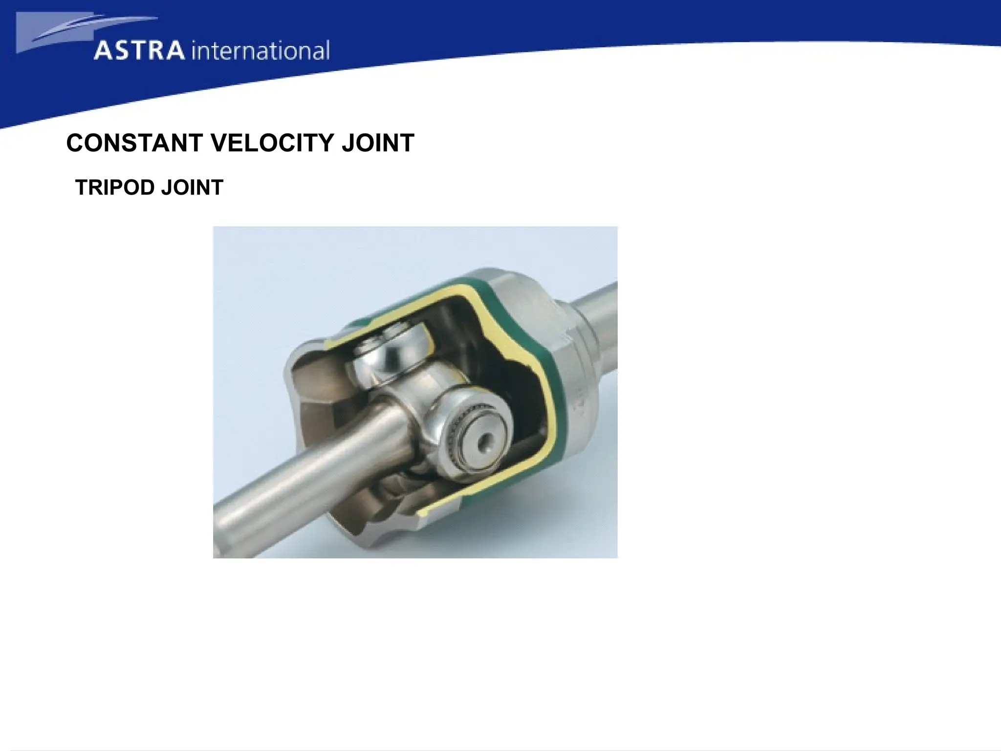 CONSTANT VELOCITY JOINT
TRIPOD JOINT
 