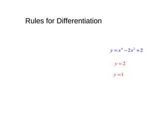 Differential Calculus