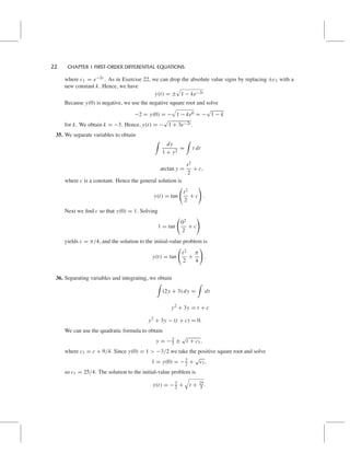 Differential Equations 4th Edition Blanchard Solutions Manual | PDF