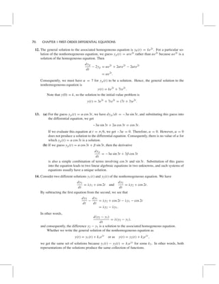 Differential Equations 4th Edition Blanchard Solutions Manual | PDF