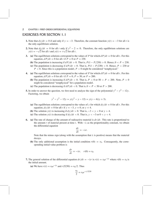 Differential Equations 4th Edition Blanchard Solutions Manual